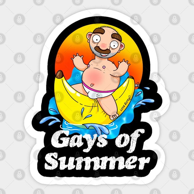 Gays of Summer Banana Sticker by LoveBurty